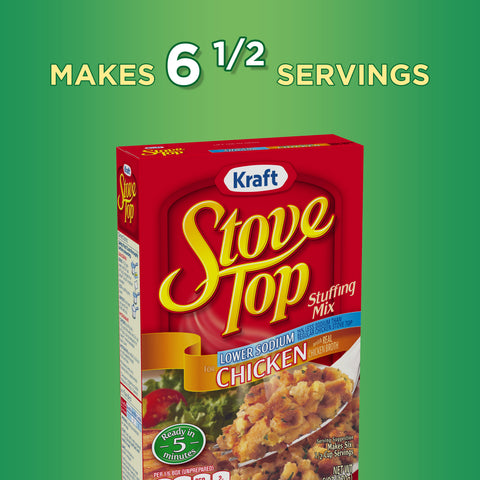 Stove Top Low Sodium Chicken Stuffing, 6 Ounce --12 Case