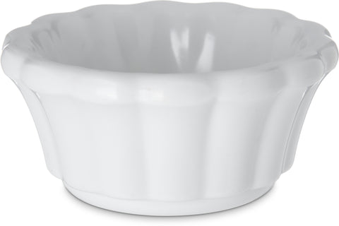 Carlisle RAMEKIN SCALLOPED MELAMINE WHITE 2 OZ