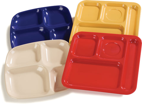 Carlisle TRAY SERVER 4-COMPARTMENT CAFÉ BLUE 10-5/16