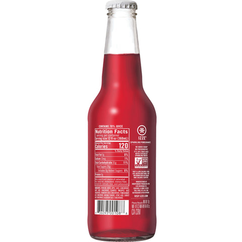 Izze JUICE POMEGRANATE SPARKLING GLASS BOTTLE