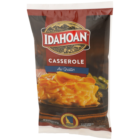 Idahoan Real Au Gratin Casserole Potatoes, 20.35 Ounce -- 12 per case.