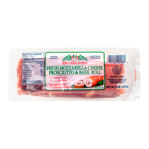Belgioioso CHEESE MOZZARELLA PROS/BASIL LOG