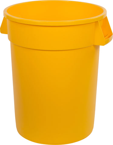 Carlisle CONTAINER WASTE BRONCO™ ROUND YELLOW 32 GAL