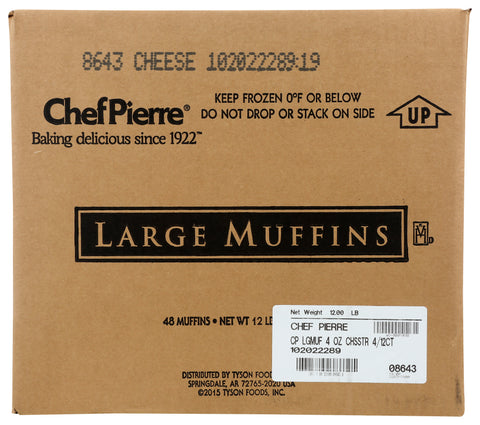 Chef Pierre Large Cheese Streusel Muffin -- 48 per case.