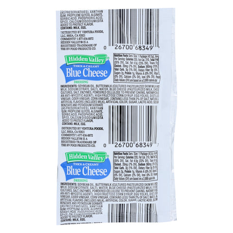Hidden Valley® DRESSING BLEU CHEESE SINGLE SERVE PACKET