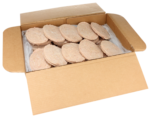 Veal Pattie Chopped Soy Added Oval Shape 4 Oz 5040