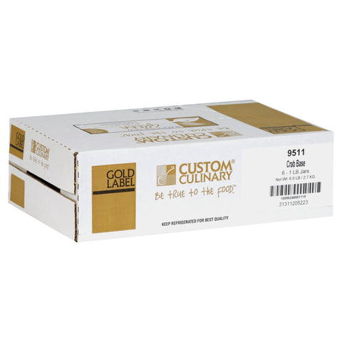 Custom Culinary Gold Label Crab Base, 1 Pound -- 6 per case.