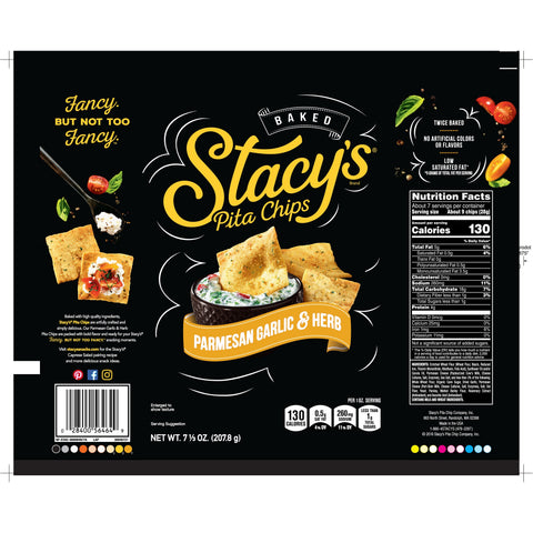 Stacys Parmesan Garlic and Herb Pita Chips, 7.33 Ounce -- 12 per case.
