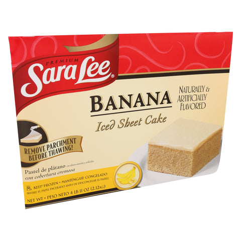 Cake Banana Sheet Iced 12x16