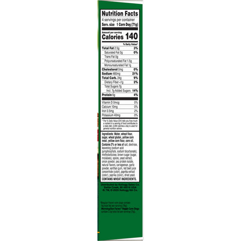 Morning Star Farms Meat Free Veggie Corn Dog, 10 Ounce -- 8 per case.