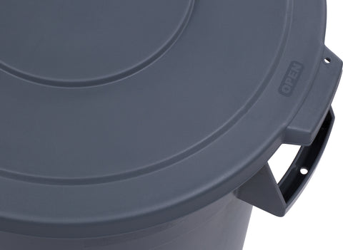 Carlisle CONTAINER WASTE BRONCO™ ROUND TRASH CONTAINER GREY 32 GAL