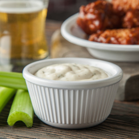 Carlisle RAMEKIN FLUTED WHITE 4 OZ