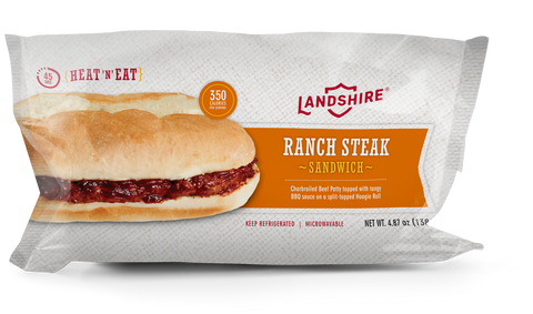 Landshire® SANDWICH RANCH STEAK SUB IW 4.87 OZ 10000030091