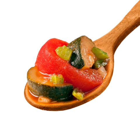 Zucchini & Tomatoes Sliced In Juice