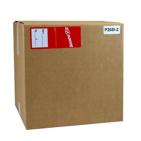 National Checking Secure It Red Permanent Label, 2.5 x 6 inch -- 20 per case
