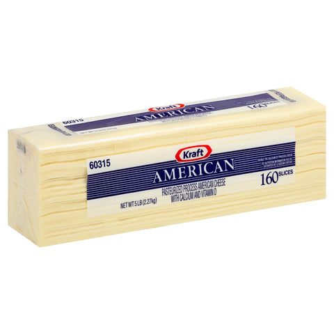 Cheese American White Sliced 160 Ct