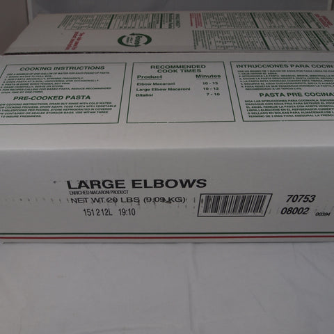 Pasta Macaroni Elbow Large