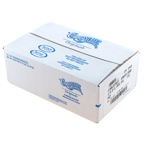 Cobblestreet Market™ CHEESE SWISS NATURAL INTERLEAF 20 SLICE .8 OZ