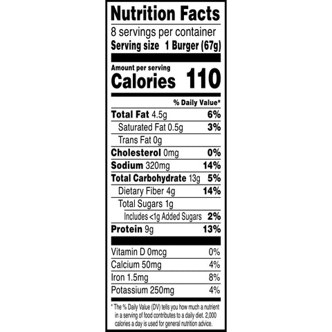 Morningstar Farms Spicy Black Bean Veggie Burgers, 18.9 Ounce -- 5 per case.