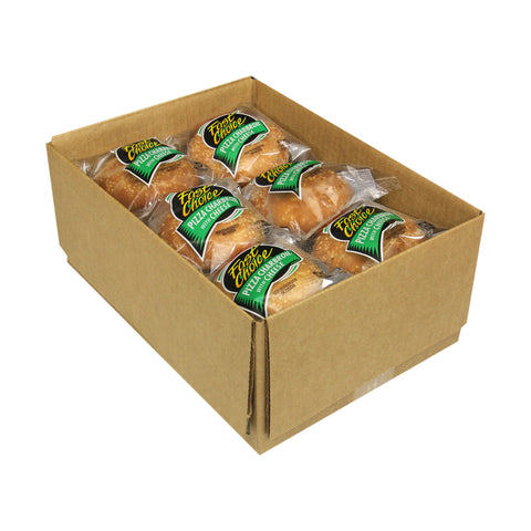 Advance Pierre Fast Choice Pizza Charbroil Burger with Cheese, 5.6 Ounce -- 12 per case.