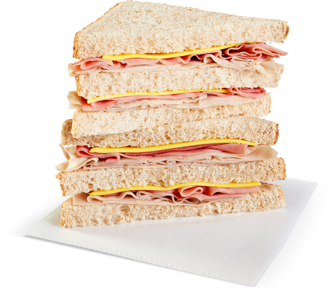 Landshire® SANDWICH WEDGE ROAST BEEF TURKEY & CHEESE 10000004483