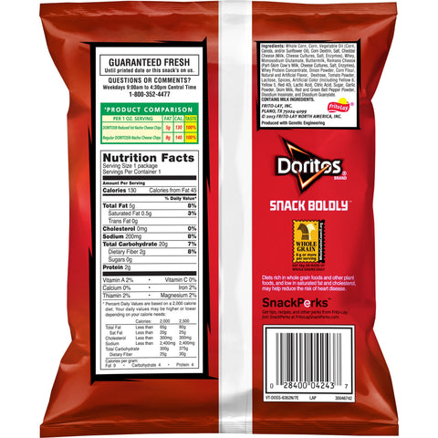 Chip Nacho Cheese Reduced Fat Whole Grain