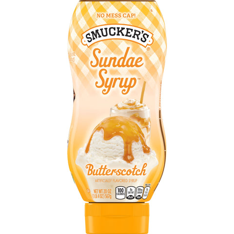 Smuckers Butterscotch Sundae Syrup, 20 Ounce -- 12 per case.