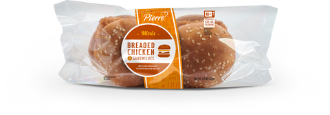 Pierre® Two-Fers® SANDWICH MINI BREADED CHICKEN TWIN IW 4.3 OZ