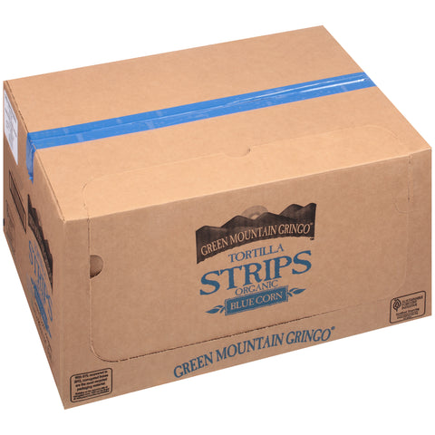 Green Mountain Gringo Organic Blue Tortilla Strips, 8 Ounce -- 12 per case.