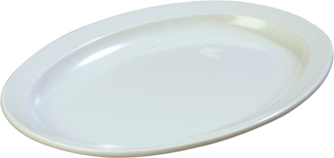 Carlisle PLATTER TRAY OVAL KINGLINE™ MELAMINE WHITE 13.5X9.75