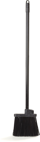 Carlisle BROOM DUO SWEEP® LOBBY W/ BLACK METAL THREADED HANDLE BLACK 30