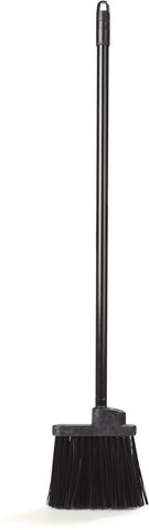 Carlisle BROOM DUO SWEEP® LOBBY W/ BLACK METAL THREADED HANDLE BLACK 30