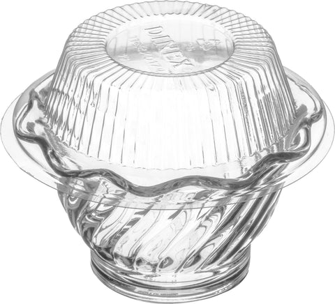 Dish Dessert Tulip San Plastic Clear 5 Oz