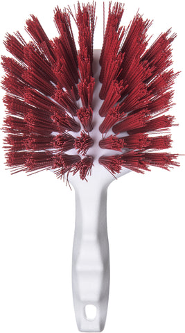 Carlisle BRUSH POT PLASTIC HANDLE RED POLY 8