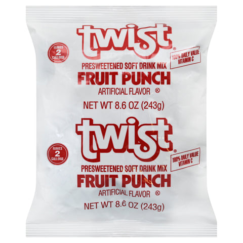 Twist DRINK MIX FRUIT PUNCH PRE-SWEETENED-2 GAL