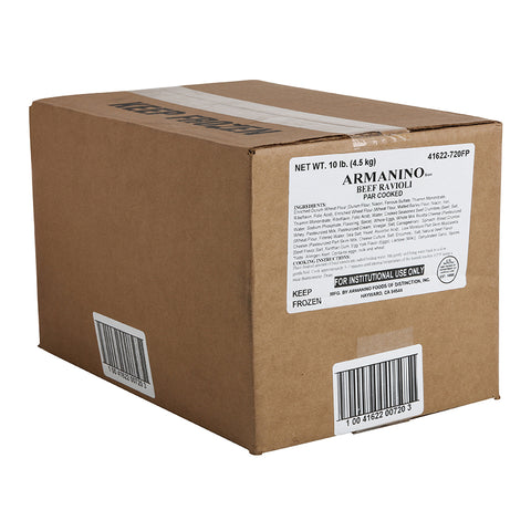 Armanino RAVIOLI BEEF MEDIUM SQUARE PRECOOKED