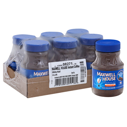 Maxwell House Original Instant Coffee, 8 Ounce -- 6 per case.