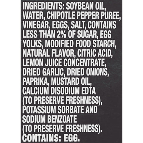 Kraft Chipotle Aioli Mayonnaise, 12 Fluid Ounce -- 8 per case.