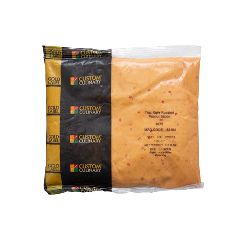 Custom Culinary Gold Label Thai Style Roasted Peanut Sauce, 2 Pound -- 8 per case.