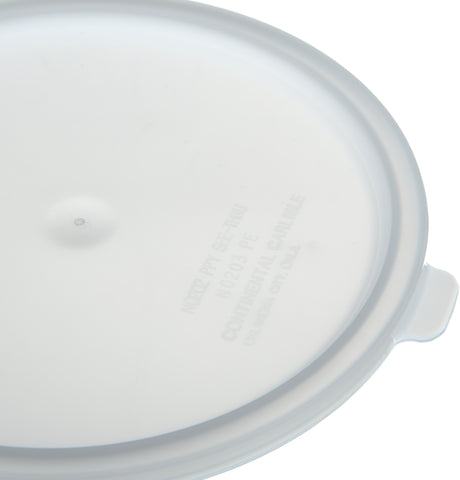 Carlisle LID 2&3.5 QT ROUND CENTER WHITE
