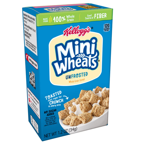 Kellogg's® CEREAL MINI-WHEATS® UNFROSTED BITE SIZE INDIVIDUAL BOX