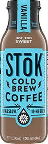 Stok DRINK COFFEE COLD BREWED VANILLA GLASS BOTTLE