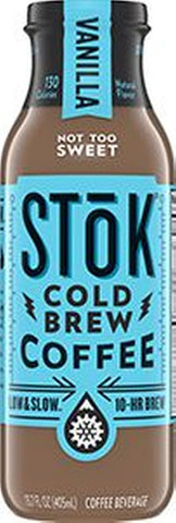Stok DRINK COFFEE COLD BREWED VANILLA GLASS BOTTLE