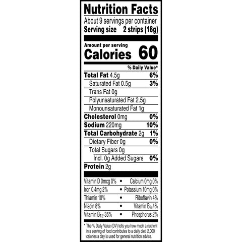 Kelloggs Morningstar Breakfast Veggie Bacon Strip, 5.25 Ounce -- 12 per case.