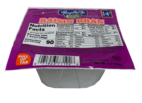 Hospitality CEREAL BOWL PACK RAISIN BRAN