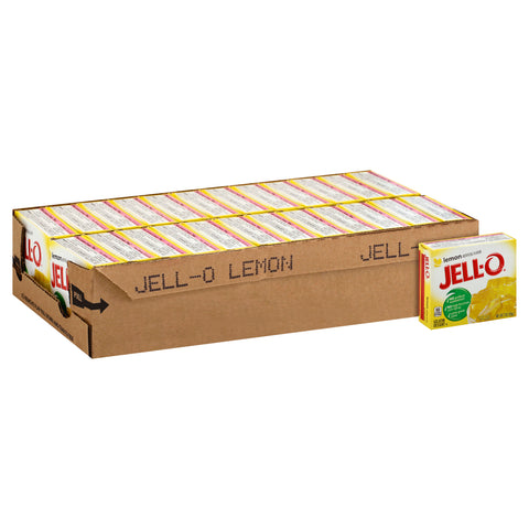 Jello Lemon Gelatin, 3 Ounce -- 24 Case