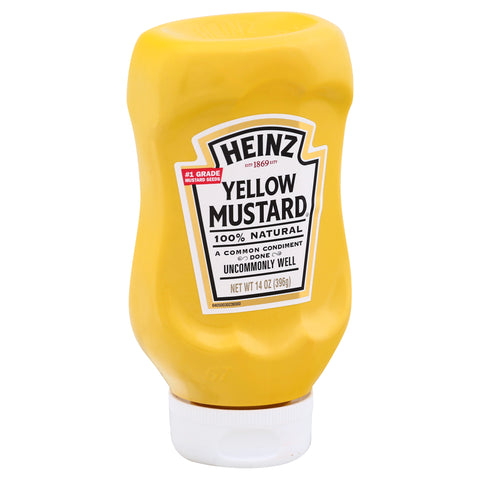 Heinz Yellow Mustard, 14 Ounce -- 12 per case.