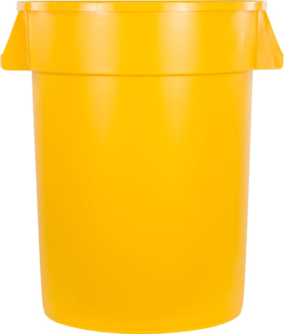 Carlisle CONTAINER WASTE BRONCO™ ROUND YELLOW 32 GAL