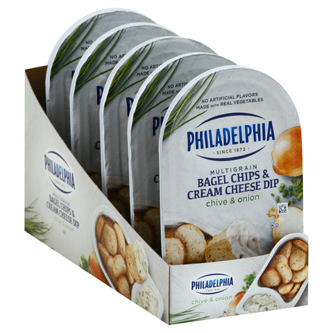 Bagel Chips Cream Cheese Dip Chive & Onion