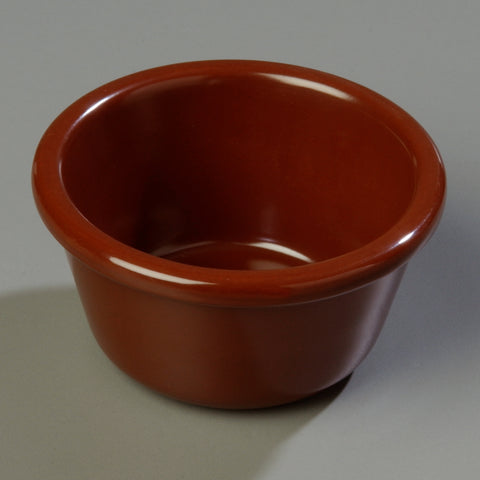 Carlisle RAMEKIN SMOOTH MELAMINE CHOCOLATE 6 OZ